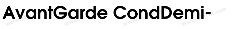 AvantGarde CondDemi字体转换